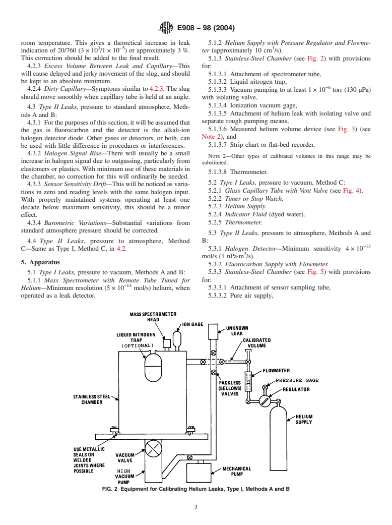 ASTM E908-98(2004) - Standard Practice for Calibrating Gaseous Reference Leaks