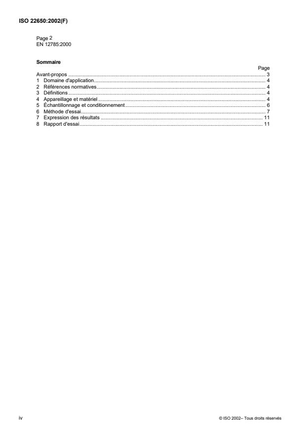 ISO 22650:2002 ISO 22650:2002 - Chaussures -- Méthodes d'essai applicables a la chaussure entiere -- Fixation du talon - Page 4 preview