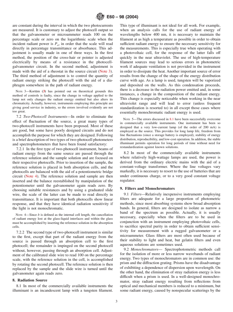 ASTM E60-98(2004) - Standard Practice for Analysis of Metals, Ores, and Related Materials by Molecular Absorption Spectrometry