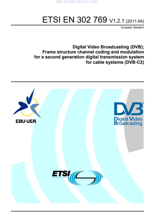 ETSI EN 302 769 V1.2.1 (2011-04) EN 302 769 V1.2.1:2011 - BARVE - Page 3 preview