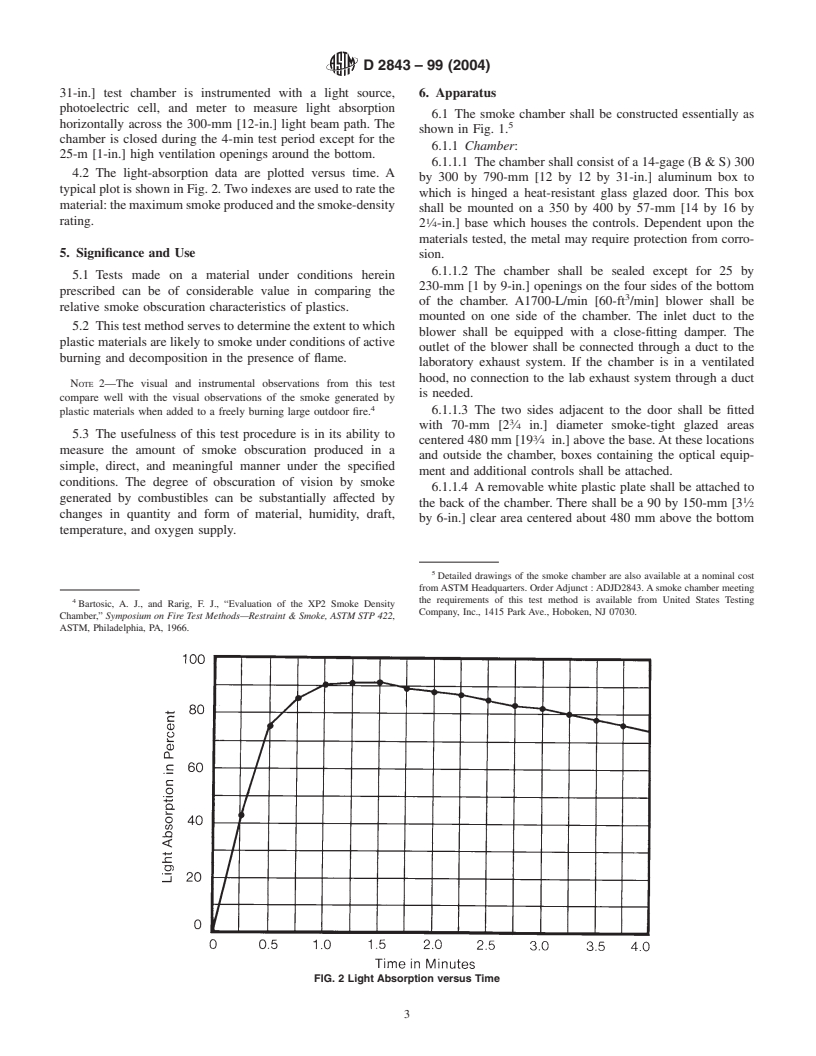 ASTM D2843-99(2004) - Standard Test Method for Density of Smoke from the Burning or Decomposition of Plastics