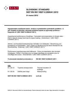 EN ISO 15927-5:2004/A1:2011 EN ISO 15927-5:2005/A1:2012 - Page 1 preview