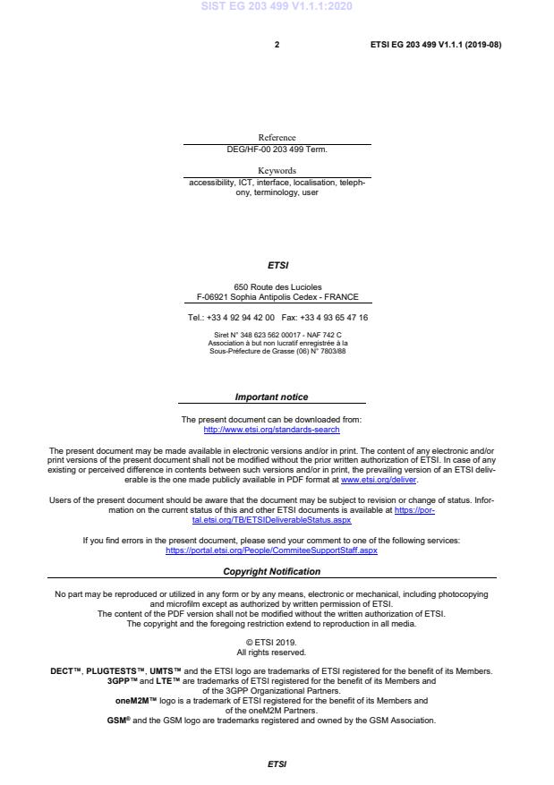 SIST EG 203 499 V1.1.1:2020 SIST EG 203 499 V1.1.1:2020 - Page 4 preview