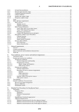 SIST EN 301 841-1 V1.4.1:2015 ETSI EN 301 841-1 V1.4.0 (2014-12) - VHF air-ground Digital Link (VDL) Mode 2; Technical characteristics and methods of measurement for ground-based equipment; Part 1: Physical layer and MAC sub-layer - Page 4 preview