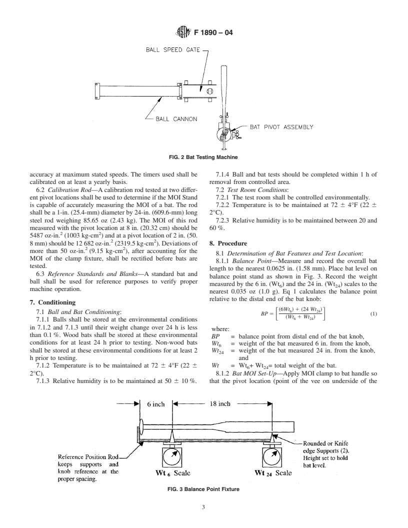 ASTM F1890-04 - Standard Test Method for Measuring Softball Bat Performance Factor