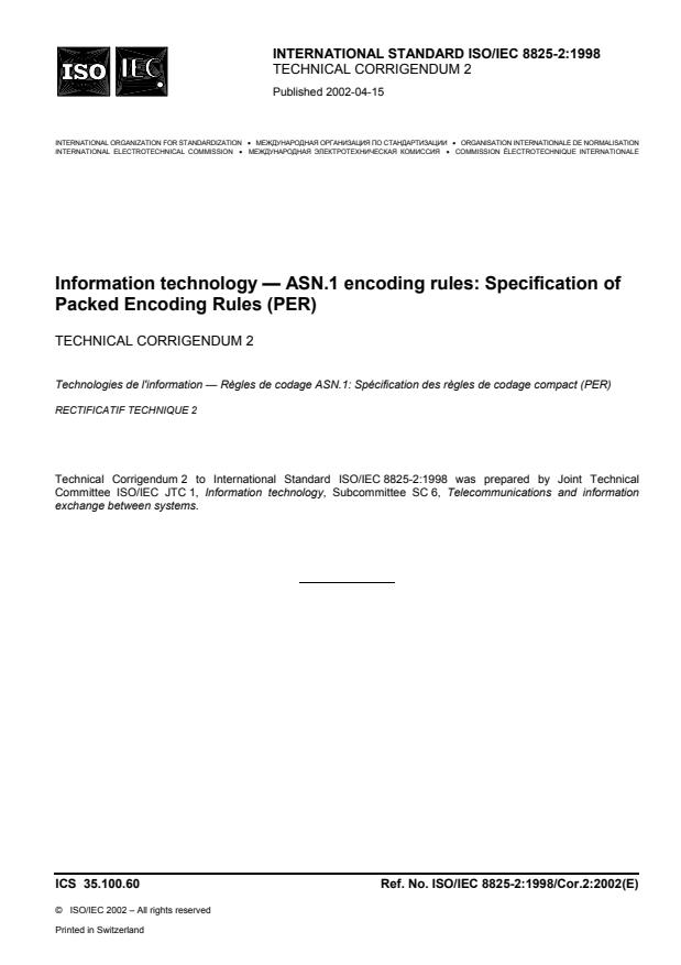 ISO/IEC 8825-2:1998/Cor 2:2002