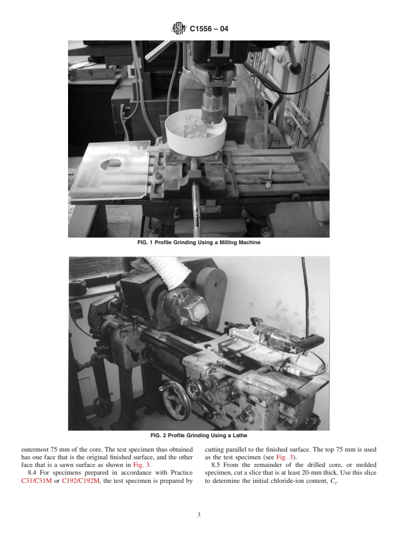 ASTM C1556-04 - Standard Test Method for Determining the Apparent Chloride Diffusion Coefficient of Cementitious Mixtures by Bulk Diffusion