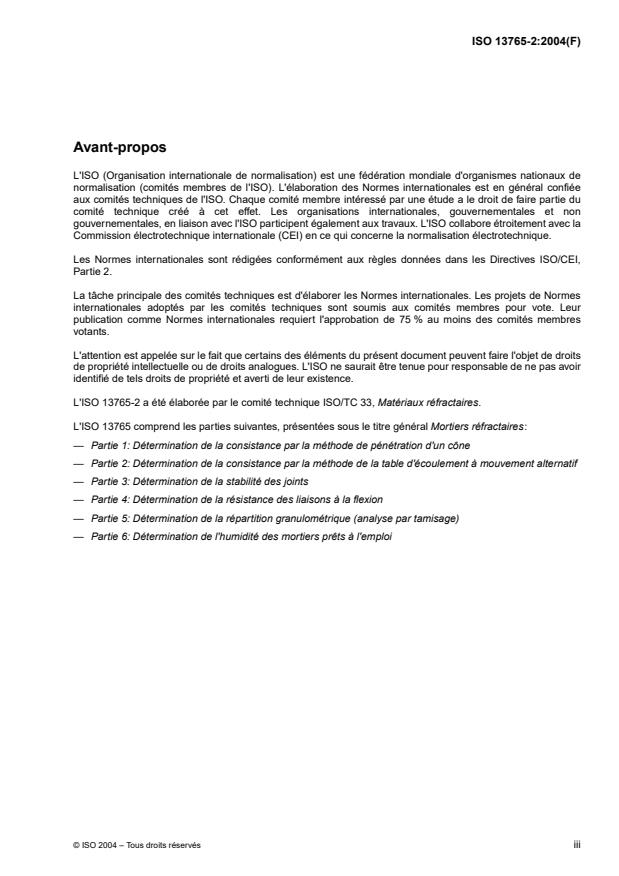 ISO 13765-2:2004 - Mortiers réfractaires