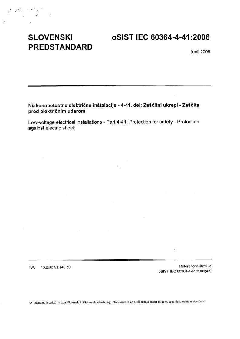 IEC 60364-4-41:2006