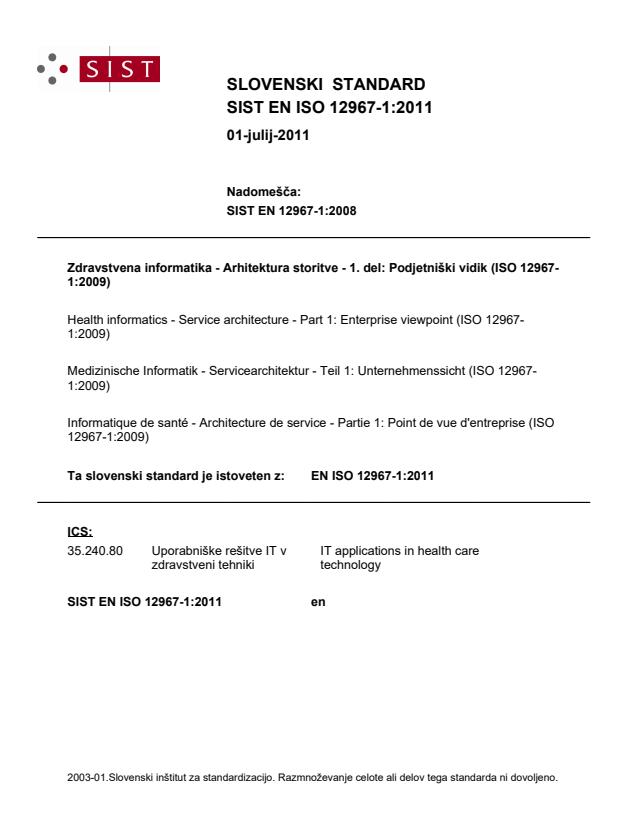 EN ISO 12967-1:2011 - BARVE