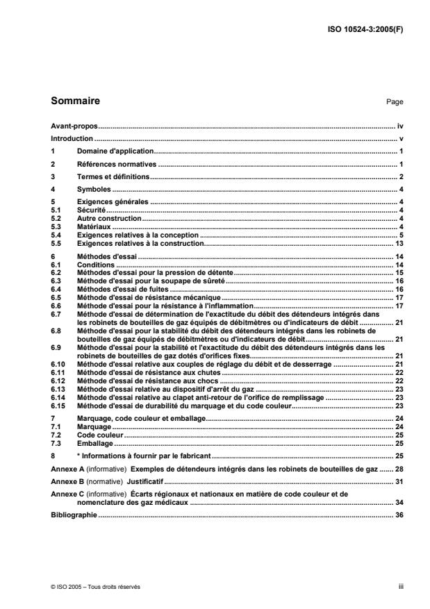 ISO 10524-3:2005 - Détendeurs pour l'utilisation avec les gaz médicaux