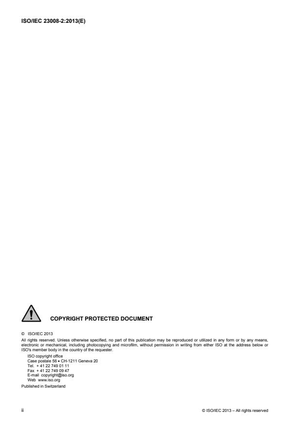 ISO/IEC 23008-2:2013 ISO/IEC 23008-2:2013 - Information technology -- High efficiency coding and media delivery in heterogeneous environments - Page 2 preview