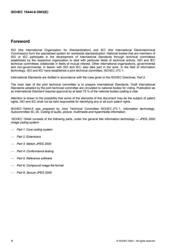 ISO/IEC 15444-6:2003 ISO/IEC 15444-6:2003 - Information technology -- JPEG 2000 image coding system - Page 4 preview