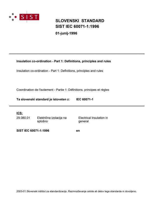 IEC 60071-1:1996