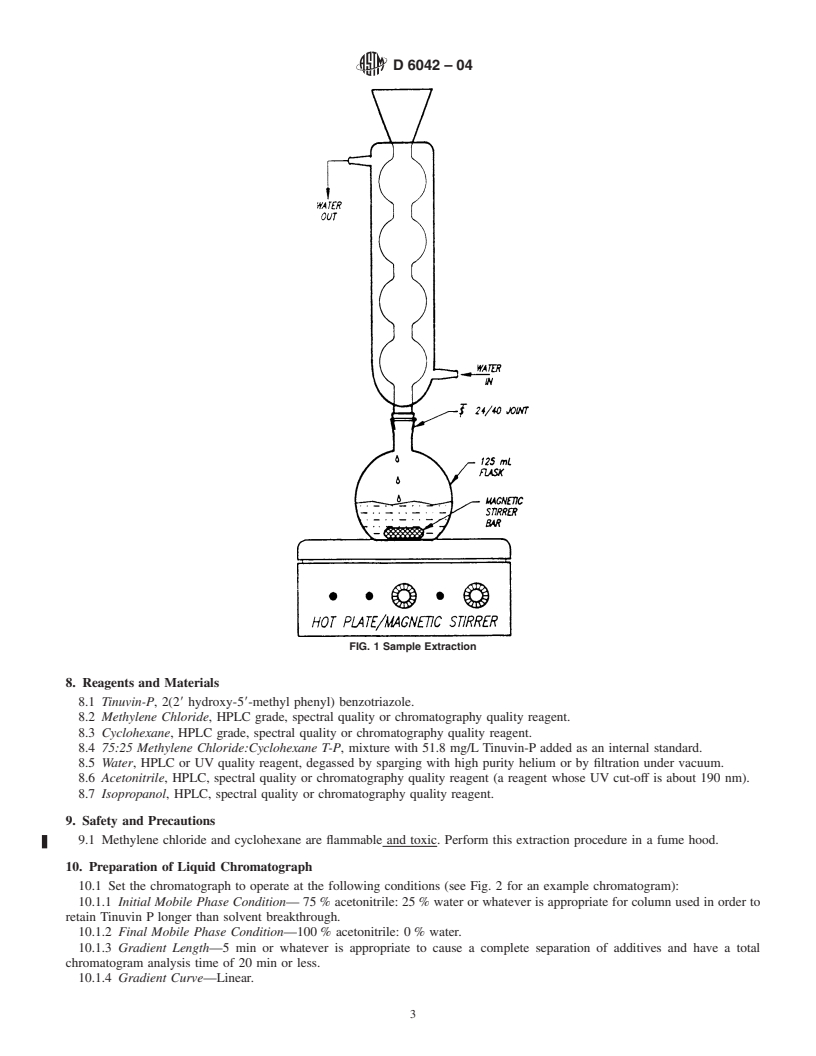 REDLINE ASTM D6042-04 - Standard Test Method for Determination of Phenolic Antioxidants and Erucamide Slip Additives in Polypropylene Homopolymer Formulations Using Liquid Chromatography (LC)