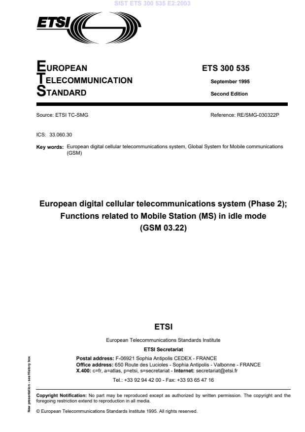 ETS 300 535 E2:2003