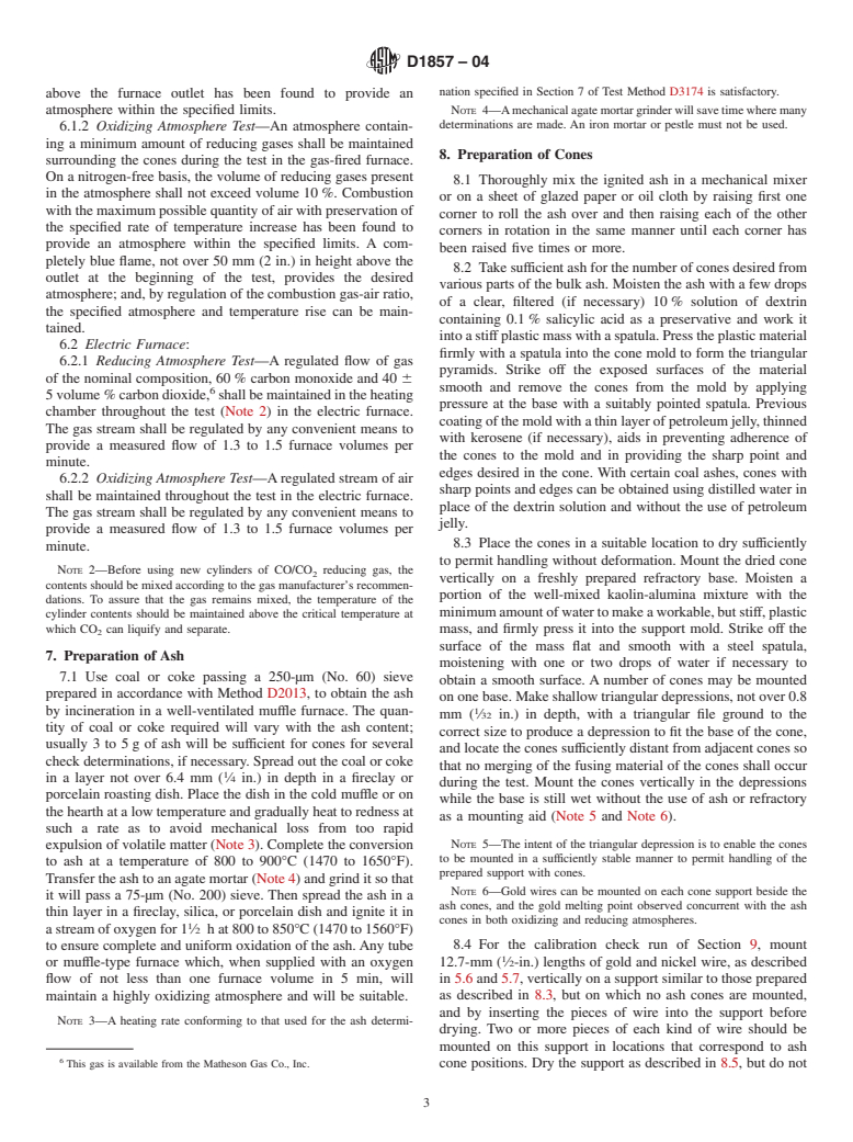 ASTM D1857-04 - Standard Test Method for Fusibility of Coal and Coke Ash