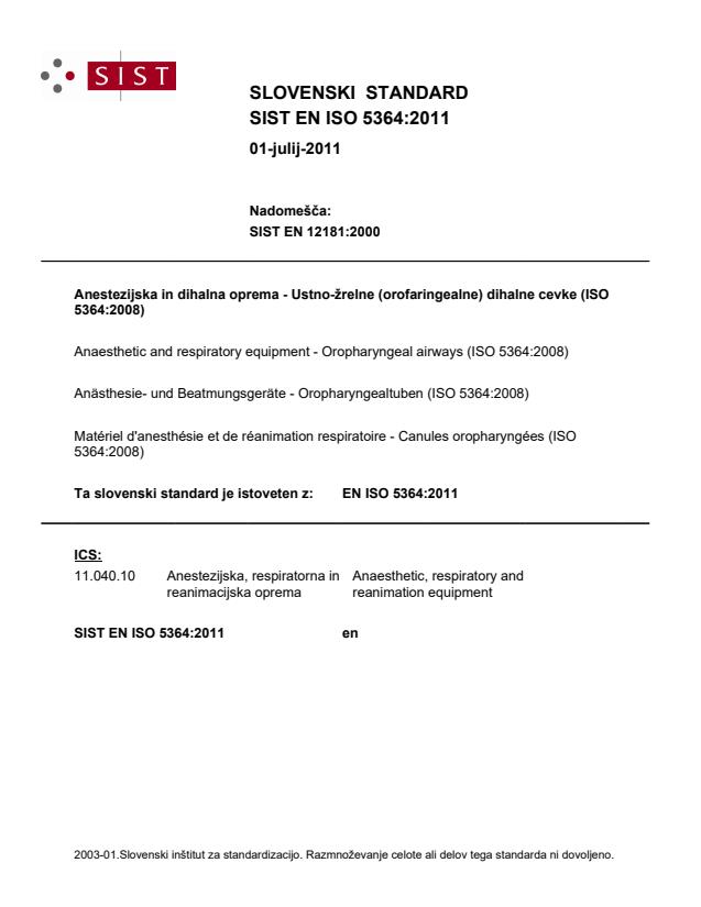 EN ISO 5364:2011