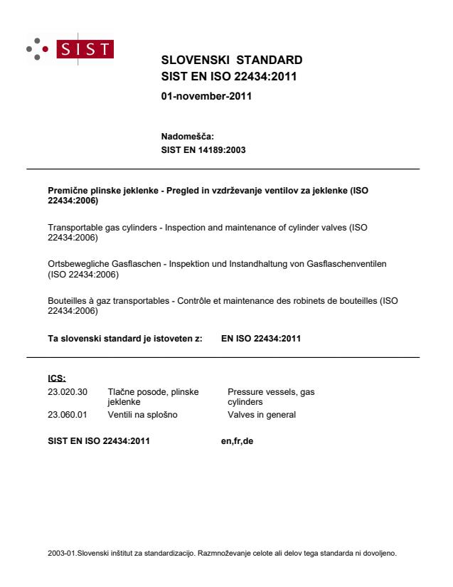 EN ISO 22434:2011 (DE)