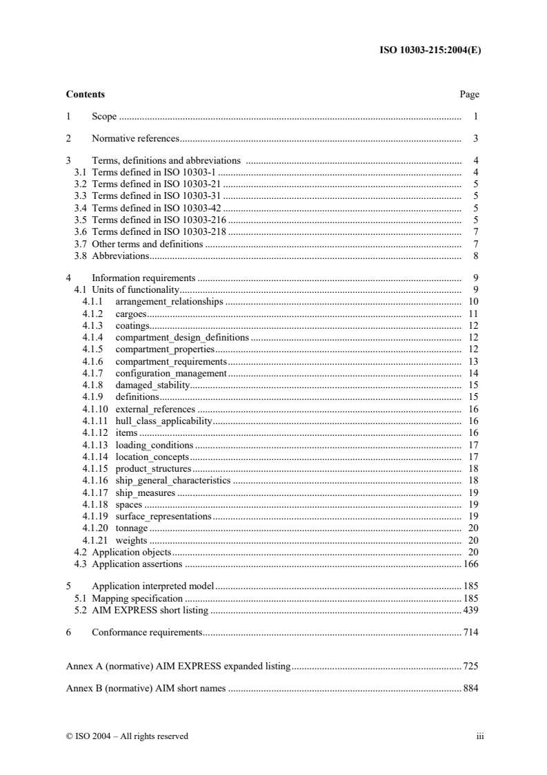 ISO 10303-215:2004 - Industrial automation systems and integration — Product data representation and exchange — Part 215: Application protocol: Ship arrangement
Released:5/12/2004