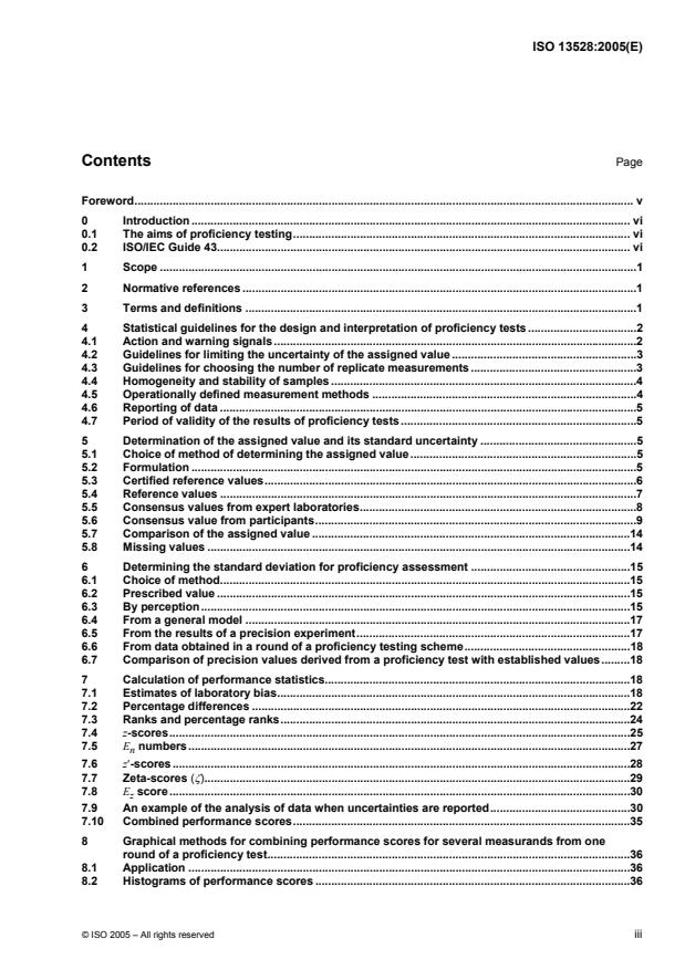 ISO 13528:2005 - Statistical methods for use in proficiency testing by interlaboratory comparisons