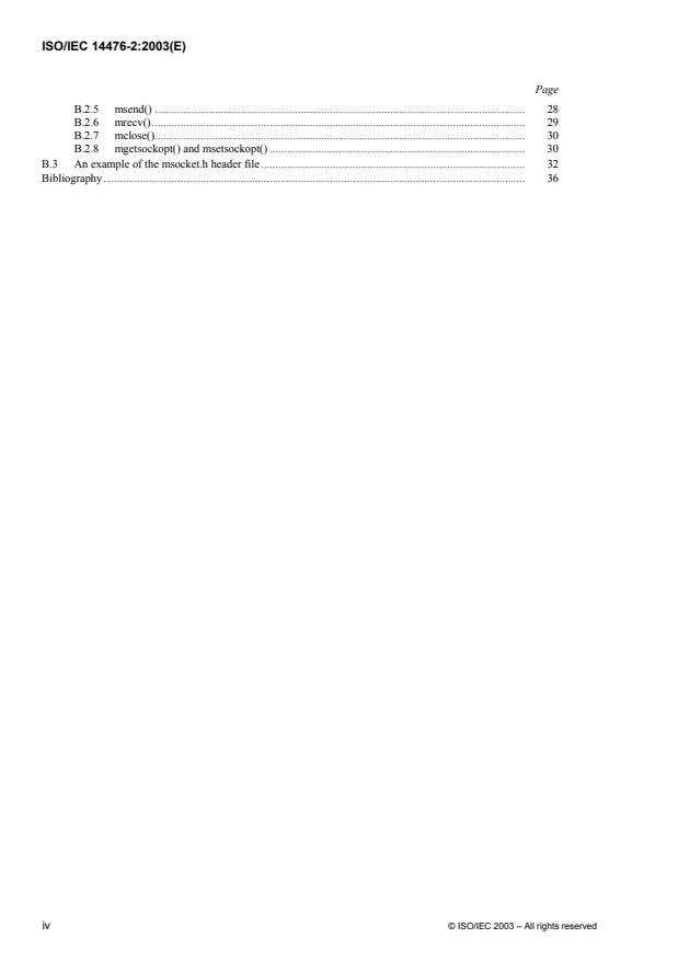 ISO/IEC 14476-2:2003 ISO/IEC 14476-2:2003 - Information technology -- Enhanced communications transport protocol: Specification of QoS management for simplex multicast transport - Page 4 preview