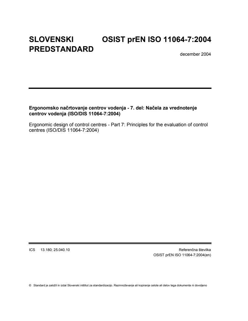 prEN ISO 11064-7:2004