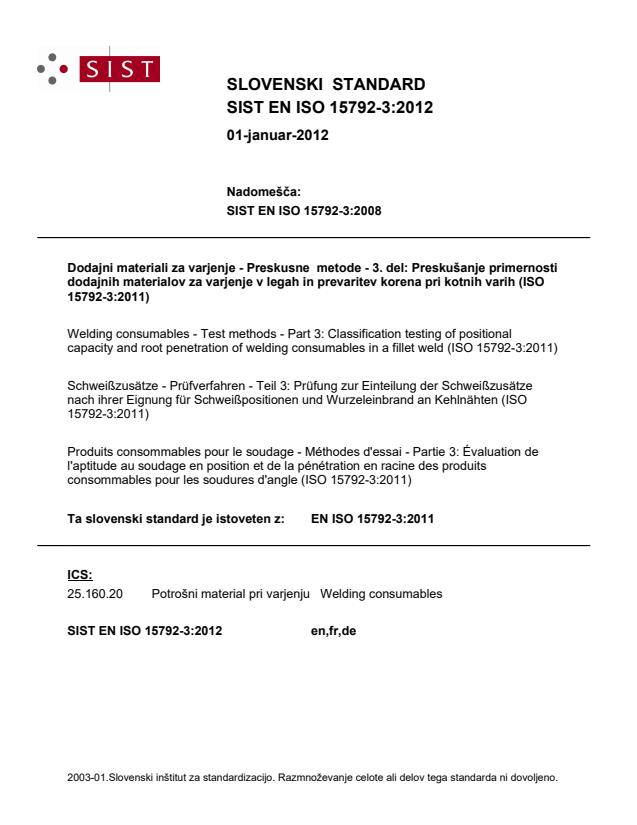 EN ISO 15792-3:2012