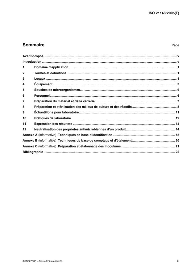 ISO 21148:2005 - Cosmétiques -- Microbiologie -- Instructions générales pour les examens microbiologiques