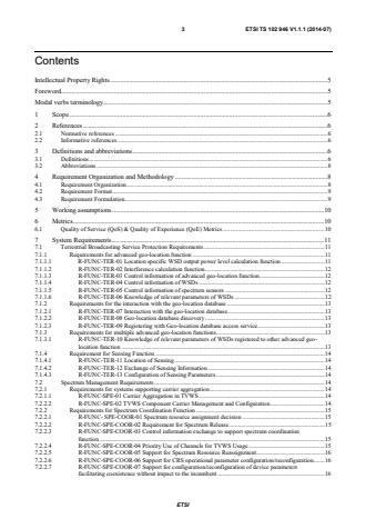 ETSI TS 102 946 V1.1.1 (2014-07) - Reconfigurable Radio Systems (RRS); System requirements for Operation in UHF TV Band White Spaces