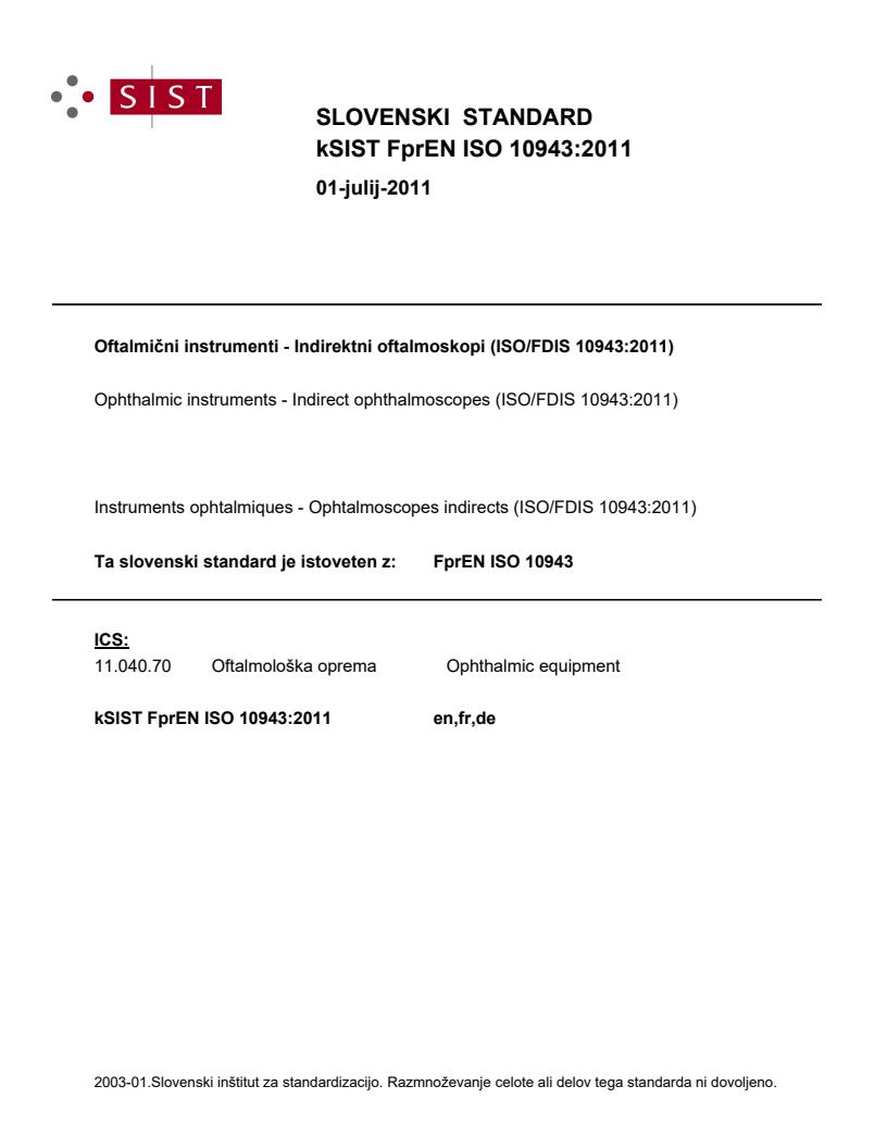 k FprEN ISO 10943:2011