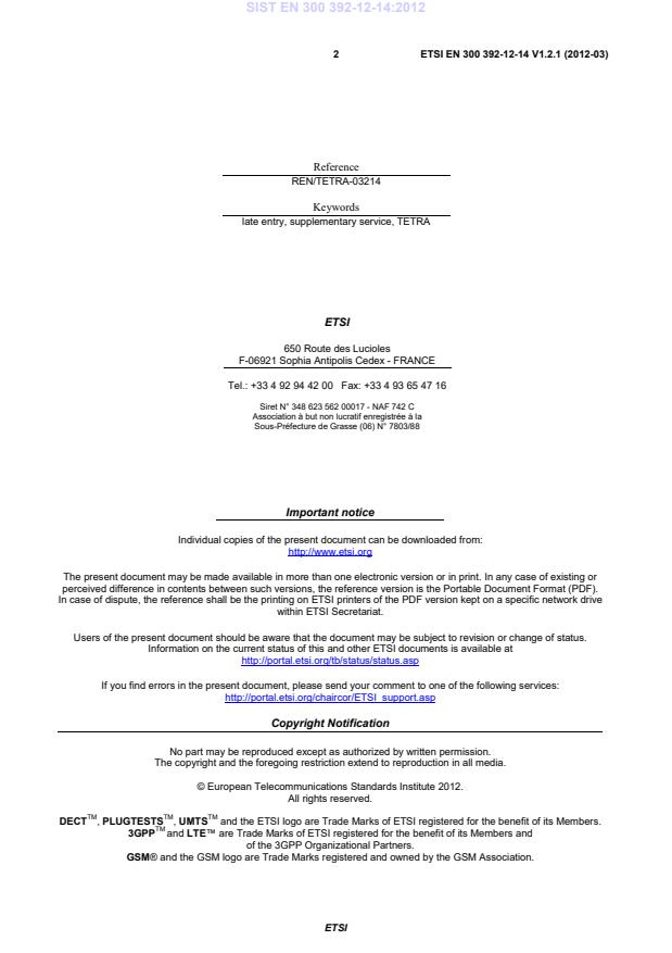SIST EN 300 392-12-14:2012 SIST EN 300 392-12-14:2012 - Page 4 preview