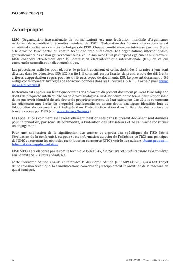 ISO 5893:2002 ISO 5893:2002 - Appareils d'essai du caoutchouc et des plastiques -- Types pour traction, flexion et compression (vitesse de translation constante) -- Spécifications - Page 4 preview