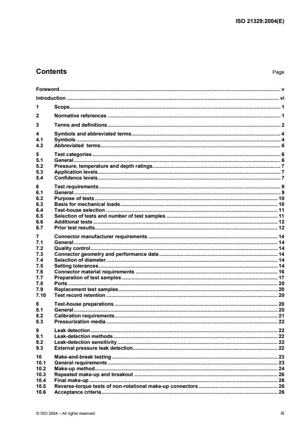 ISO 21329:2004 - Petroleum and natural gas industries -- Pipeline transportation systems -- Test procedures for mechanical connectors