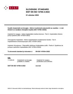 EN ISO 14708-4:2022 - BARVE - Page 1 preview