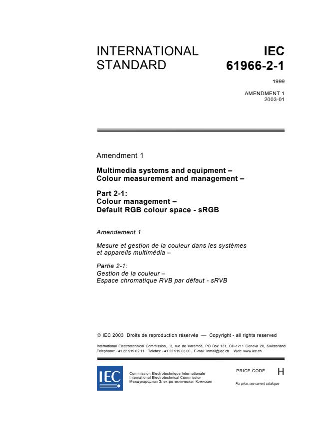 IEC 61966-2-1/Amd 1:2003