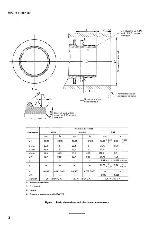 ISO 11:1987 ISO 11:1987 - Aircraft -- Ground pressure testing connections for pressure cabins - Page 4 preview