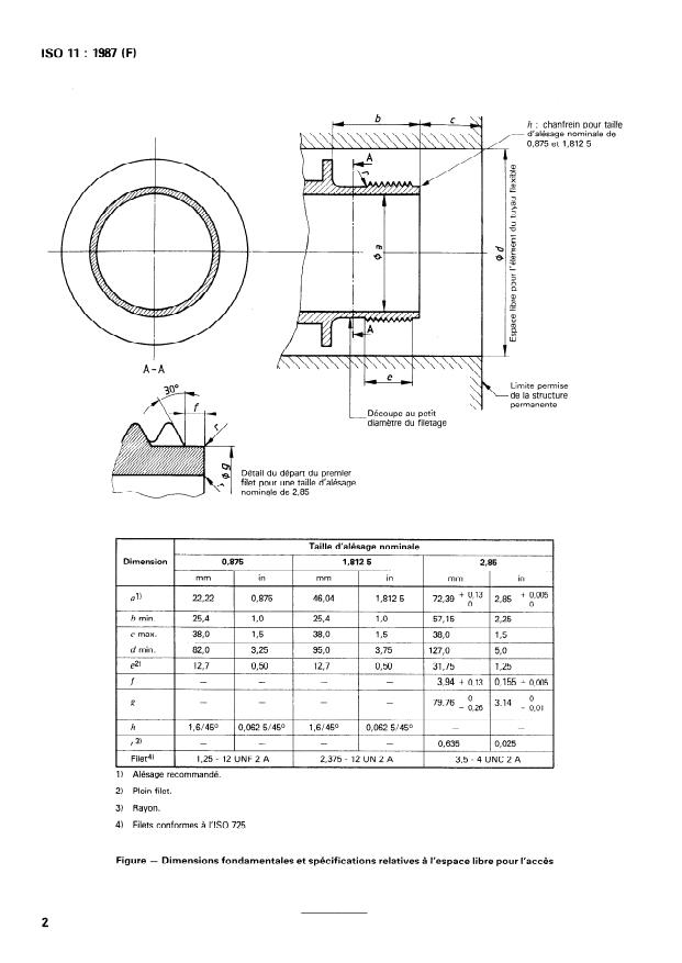 ISO 11:1987 ISO 11:1987 - Aéronefs -- Raccords pour essais de pressurisation au sol de la cabine des aéronefs - Page 4 preview
