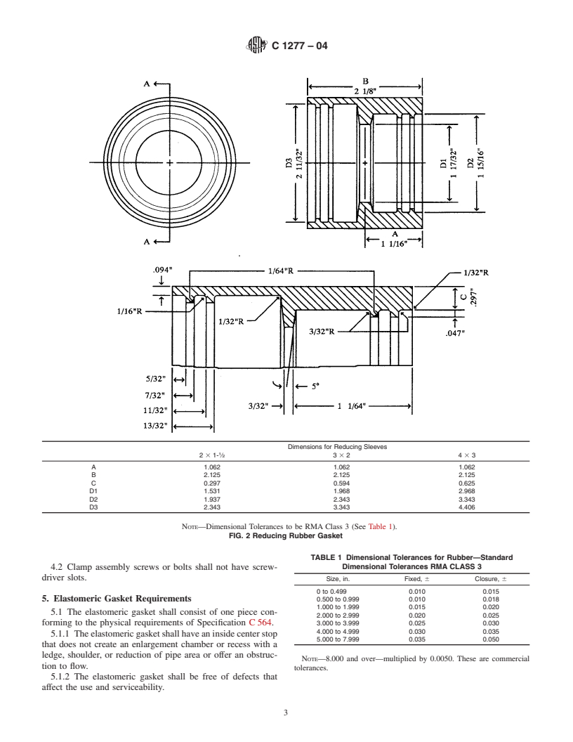 ASTM C1277-04 - Standard Specification for Shielded Couplings Joining Hubless Cast Iron Soil Pipe and Fittings