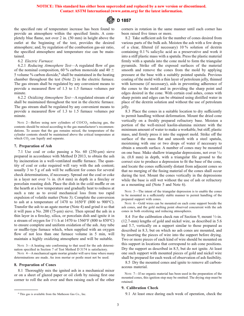 ASTM D1857-87(2000) - Standard Test Method for Fusibility of Coal and Coke Ash