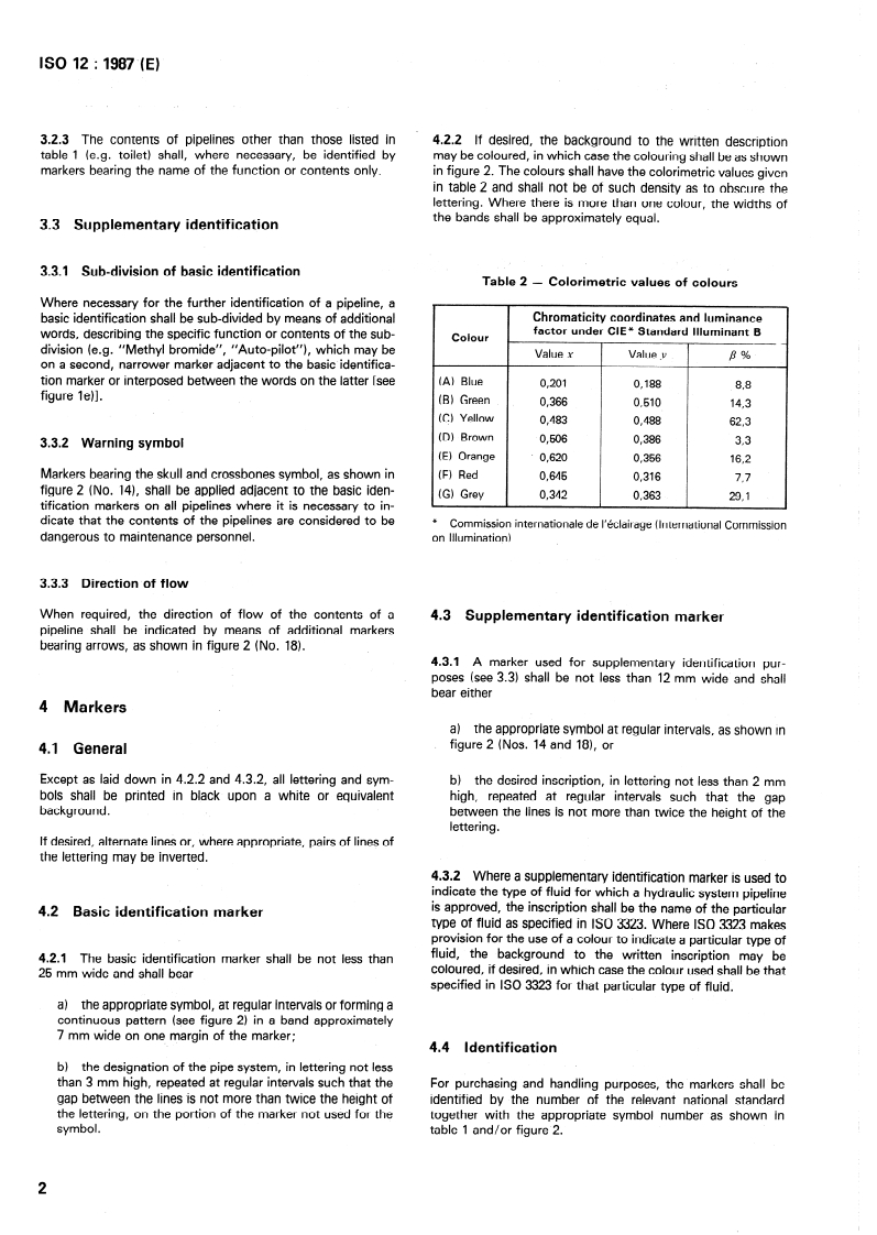 ISO 12:1987 ISO 12:1987 - Aerospace — Pipelines — Identification
Released:4/23/1987 - Page 4 preview