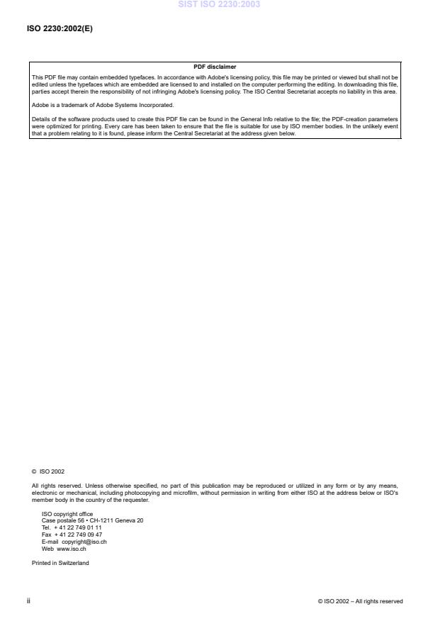 ISO 2230:2002 ISO 2230:2003 - Page 4 preview