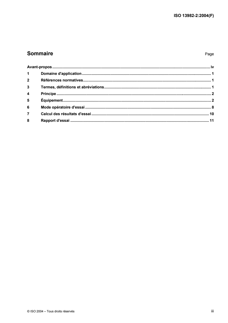 ISO 13982-2:2004 ISO 13982-2:2004 - Vêtements de protection à utiliser contre les particules solides — Partie 2: Méthode d'essai pour la détermination de la fuite vers l'intérieur d'aérosols de fines particules dans des combinaisons
Released:11/17/2004