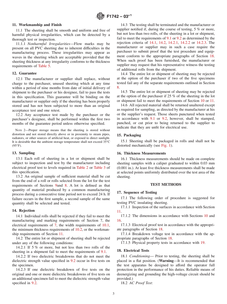 ASTM F1742-03e1 - Standard Specification for PVC Insulating Sheeting