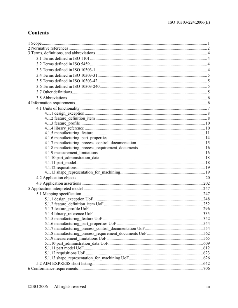 ISO 10303-224:2006 - Industrial automation systems and integration — Product data representation and exchange — Part 224: Application protocol: Mechanical product definition for process planning using machining features
Released:9/12/2006