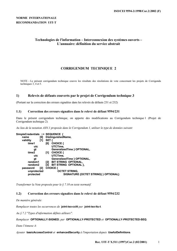 ISO/IEC 9594-3:1998/Cor 2:2002
