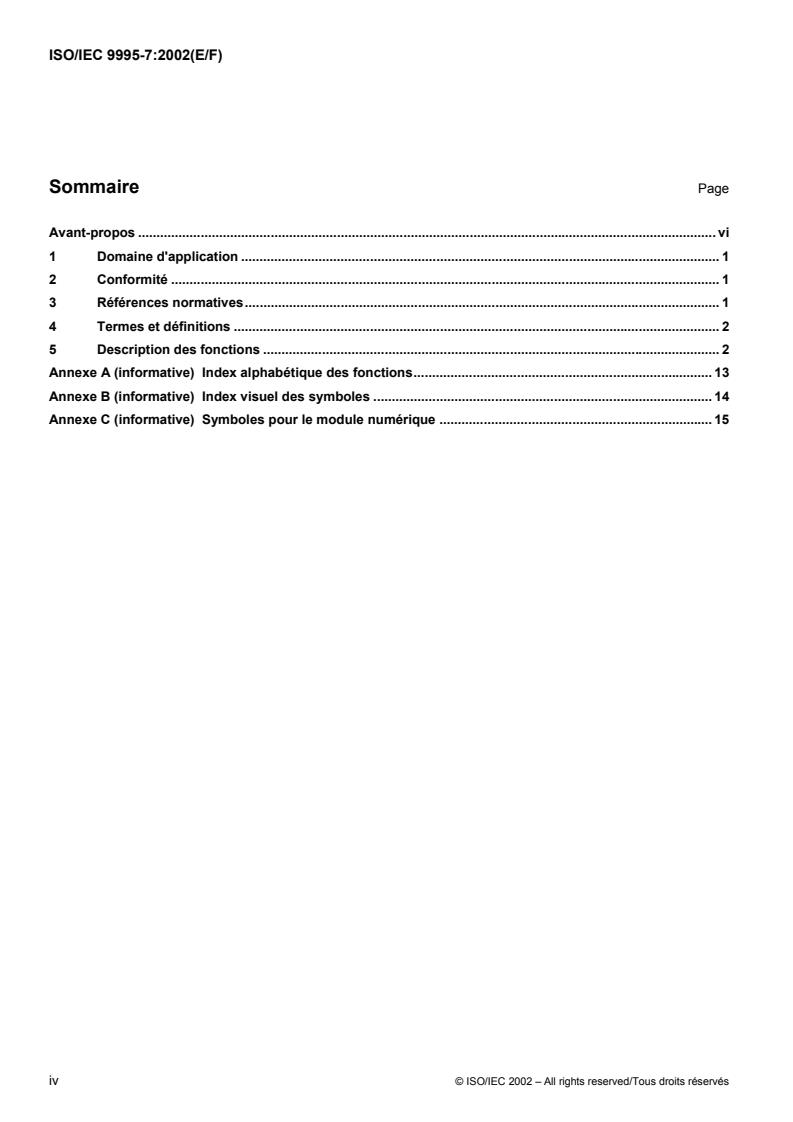 ISO/IEC 9995-7:2002 ISO/IEC 9995-7:2002 - Page 4 preview