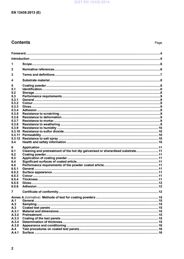 SIST EN 13438:2014 SIST EN 13438:2014 - Page 4 preview