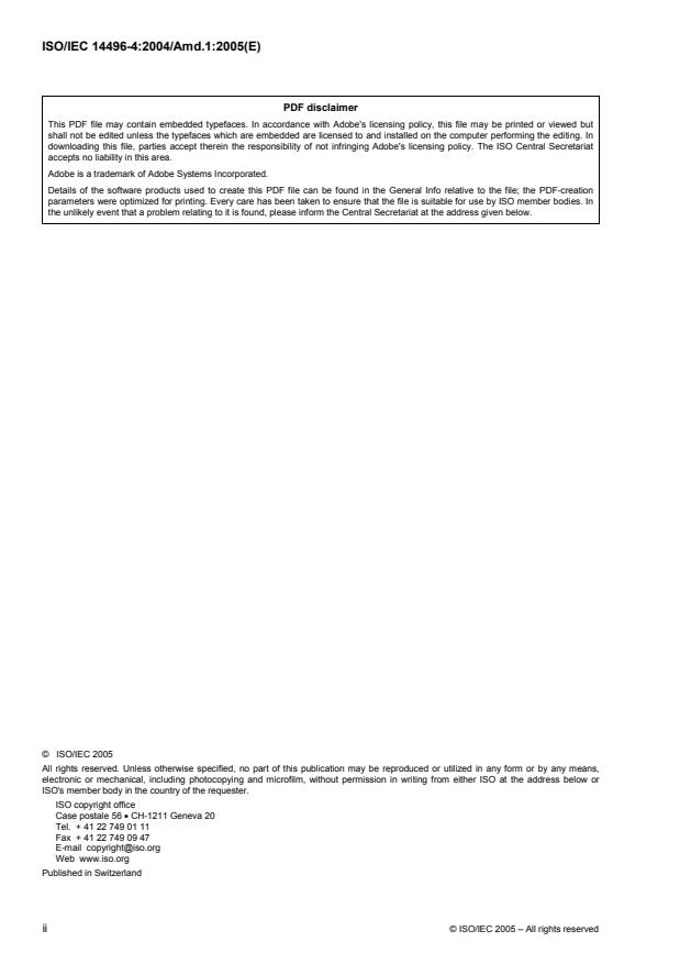 ISO/IEC 14496-4:2004/Amd 1:2005 ISO/IEC 14496-4:2004/Amd 1:2005 - Conformance testing for MPEG-4 - Page 2 preview