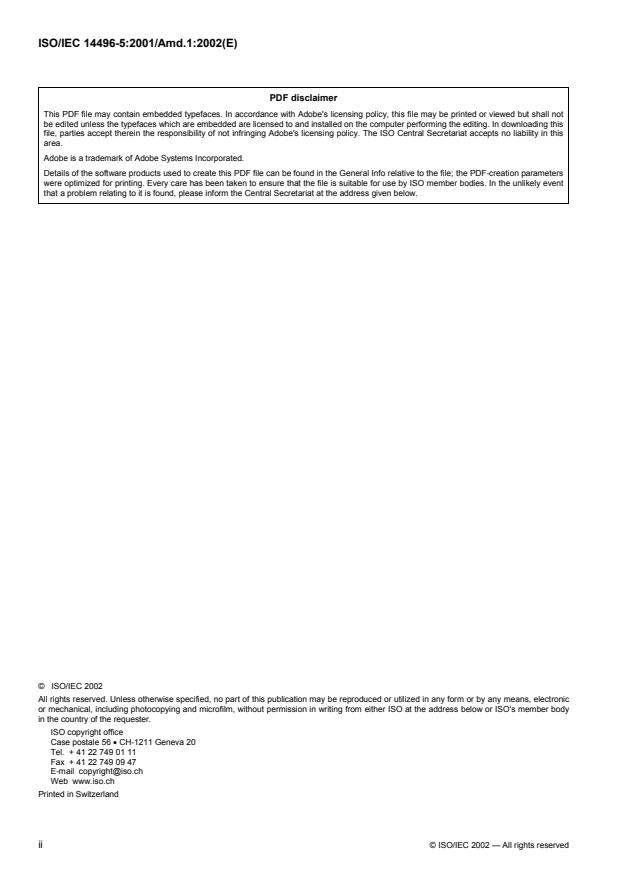 ISO/IEC 14496-5:2001/Amd 1:2002 ISO/IEC 14496-5:2001/Amd 1:2002 - Reference software for MPEG-4 - Page 2 preview